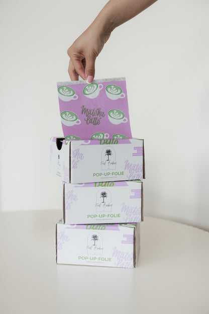 Matcha Latte Smooth - Pop Up Foil - 15cm x27 cm ( s )