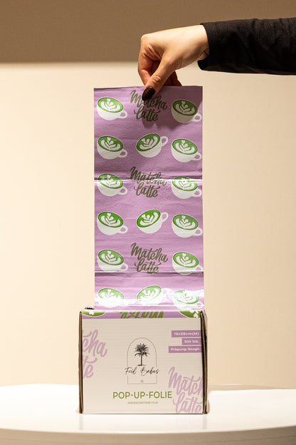 Matcha Latte Rough - Pop Up Foil - 15 cm x 38 cm | Größe M